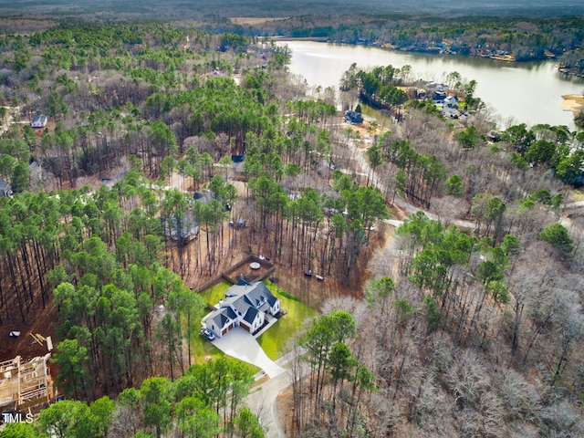 257 Rawhide Dr, Louisburg, NC 27549 - aerial view of property and surrounding area with a nearby body of water