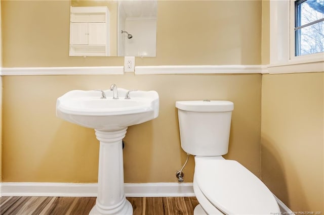 334 Richmond Dr, Fayetteville, NC 28304 - half bath with toilet and wood finished floors