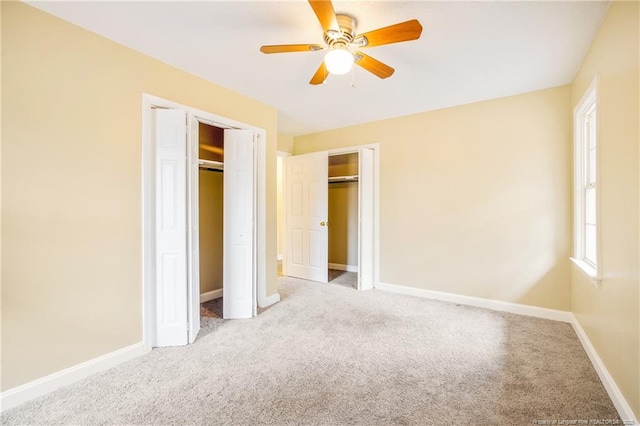 334 Richmond Dr, Fayetteville, NC 28304 - unfurnished bedroom featuring carpet flooring, multiple windows, and ceiling fan