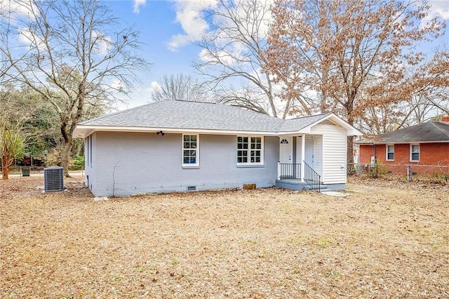 334 Richmond Dr, Fayetteville, NC 28304 - view of front of home featuring crawl space, brick siding, and a shingled roof