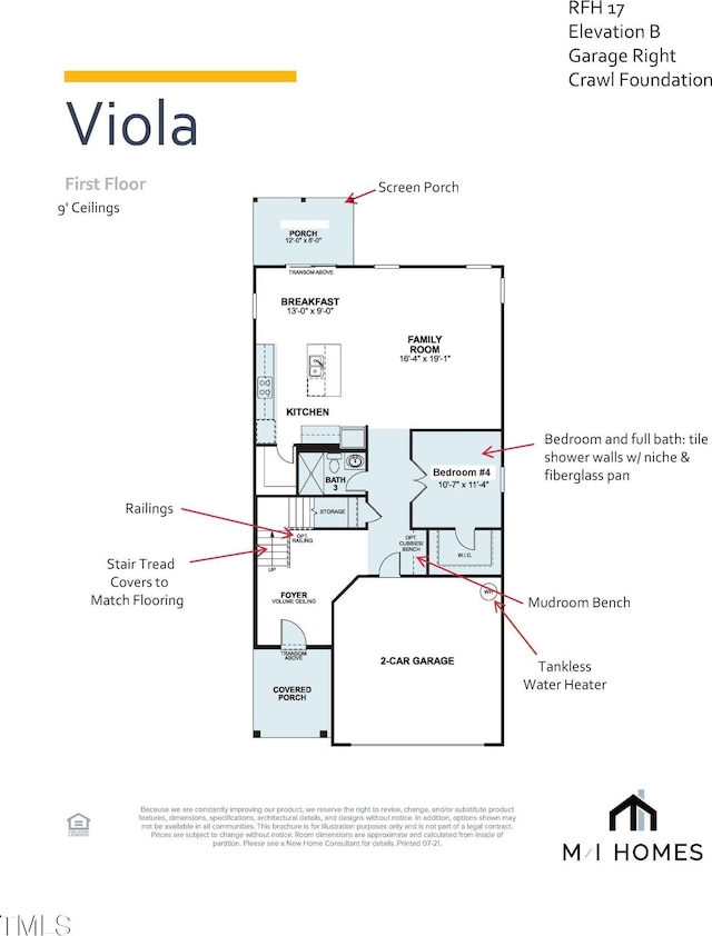 2415 Picual Way Unit 17, New Hill, NC 27562 - view of home floor plan