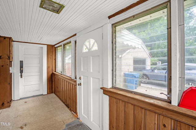 907 Morehead Ave, Durham, NC 27707 - entryway featuring wooden walls