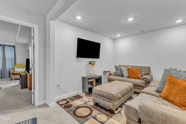 220 Garden Vine Trl, Raleigh, NC 27610 - living area with light carpet and recessed lighting