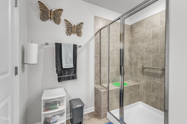 220 Garden Vine Trl, Raleigh, NC 27610 - full bathroom with a shower stall and baseboards