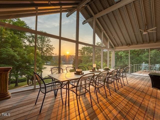 64 Robin Rd, Semora, NC 27343 - sunroom / solarium featuring lofted ceiling and healthy amount of natural light