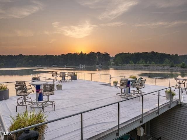 64 Robin Rd, Semora, NC 27343 - dock featuring a water view and a forest view