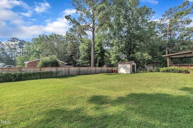 2003 Ryerson Dr, Garner, NC 27529 - fenced backyard with a shed