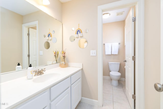 10906 Flower Bed Ct, Raleigh, NC 27614 - bathroom with vanity and tile patterned flooring