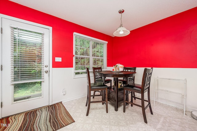 1261 Grovewood Dr, Clayton, NC 27520 - dining area featuring light flooring and baseboards