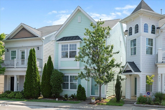 979 Branch Line Ln, Apex, NC 27502 - view of front facade featuring a standing seam roof