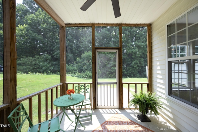 617 Woodson Dr, Clayton, NC 27527 - sunroom with ceiling fan