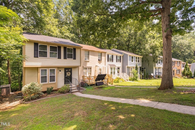 7286 Shellburne Dr, Raleigh, NC 27612 - view of property featuring a front lawn and a residential view