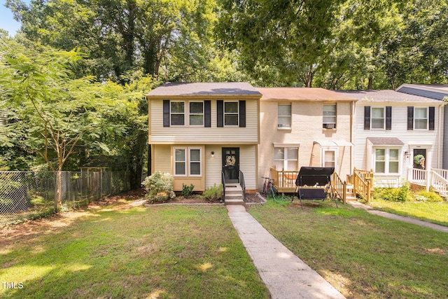 7286 Shellburne Dr, Raleigh, NC 27612 - view of property featuring a deck
