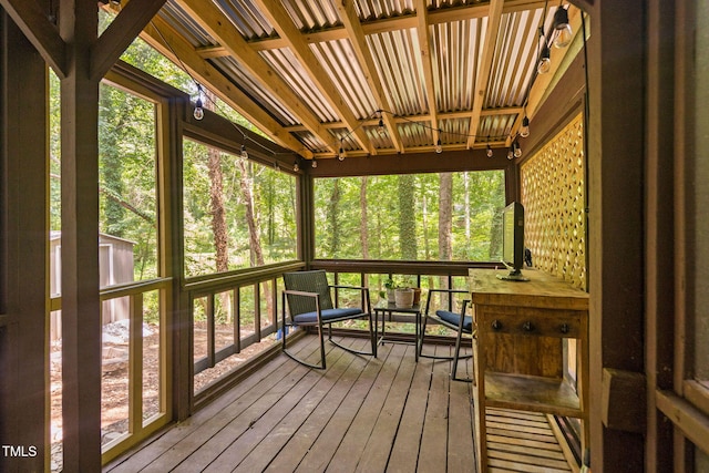 7286 Shellburne Dr, Raleigh, NC 27612 - view of wooden deck