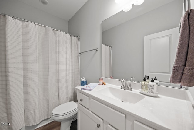 19 Linda Lou Ln Unit 19, Angier, NC 27501 - full bath with vanity, wood finished floors, and curtained shower