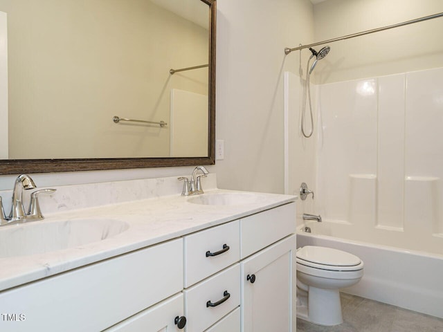2013 Woodbluff Dr, Wendell, NC 27591 - bathroom featuring double vanity, tile patterned flooring, and shower / tub combination