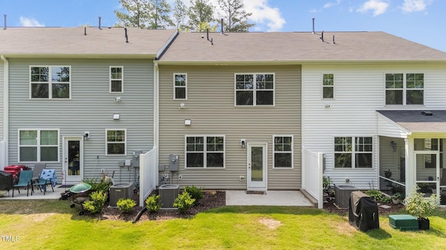 156 Velvet Ridge Way, Garner, NC 27529 - rear view of property with a patio area and a yard