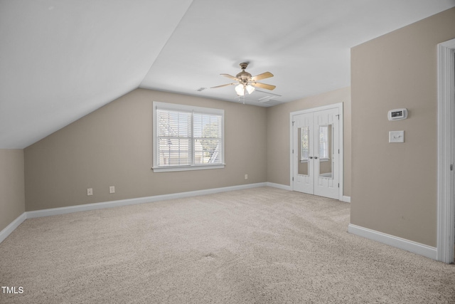 6965 Ogburn Farms Dr, Willow Springs, NC 27592 - additional living space featuring healthy amount of natural light, ceiling fan, light carpet, and lofted ceiling