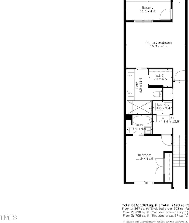 402 Chavis Way, Raleigh, NC 27601 - view of home floor plan
