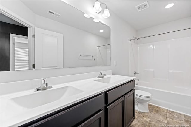 399 Springhaven Dr, Raeford, NC 28376 - full bath featuring double vanity and washtub / shower combination