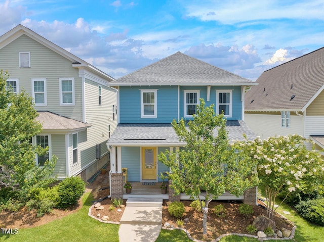 322 Tobacco Farm Way, Chapel Hill, NC 27516 - view of front of house with a shingled roof and a porch