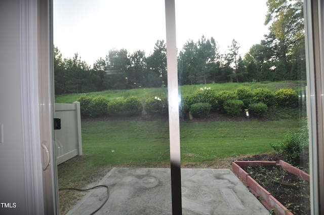 536 Rockcastle Dr, Cary, NC 27519 - view of green lawn featuring a patio
