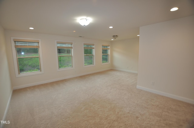536 Rockcastle Dr, Cary, NC 27519 - spare room featuring light carpet and recessed lighting
