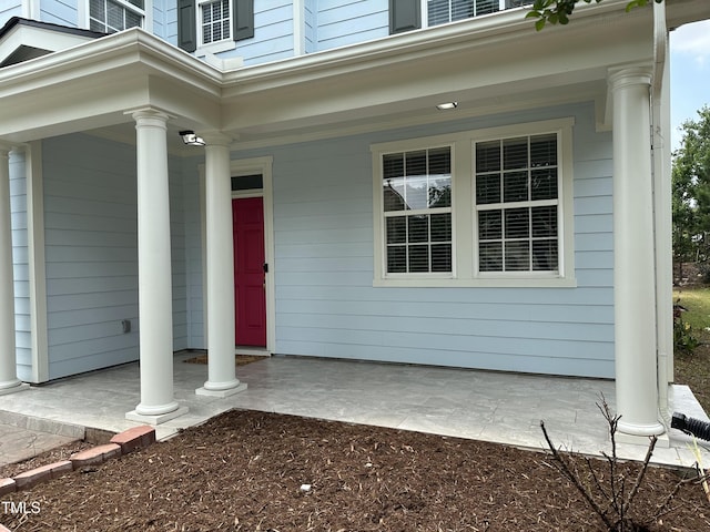 205 Bog Hill Ln, Cary, NC 27519 - doorway to property with covered porch