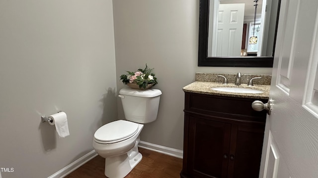 205 Bog Hill Ln, Cary, NC 27519 - bathroom featuring vanity and wood finished floors