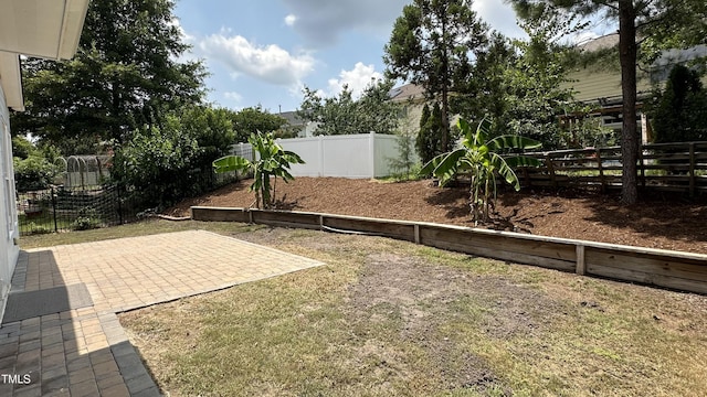 205 Bog Hill Ln, Cary, NC 27519 - fenced backyard featuring a patio