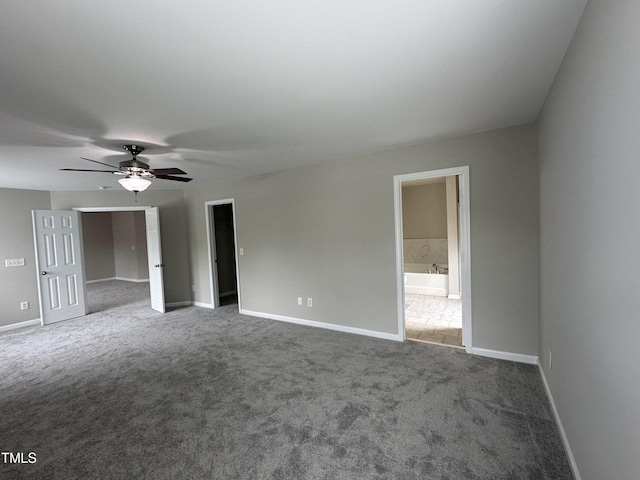 205 Bog Hill Ln, Cary, NC 27519 - empty room featuring carpet and ceiling fan