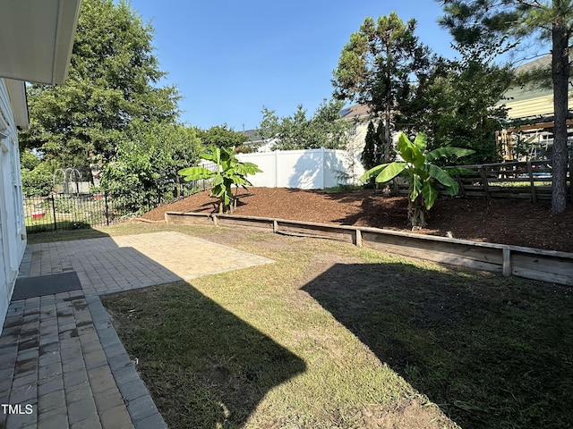 205 Bog Hill Ln, Cary, NC 27519 - fenced backyard with a patio area
