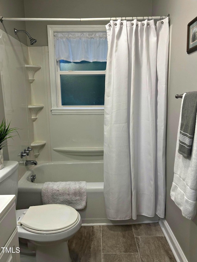 2331 Kennington Rd, Raleigh, NC 27610 - bathroom featuring shower / bathtub combination with curtain and vanity