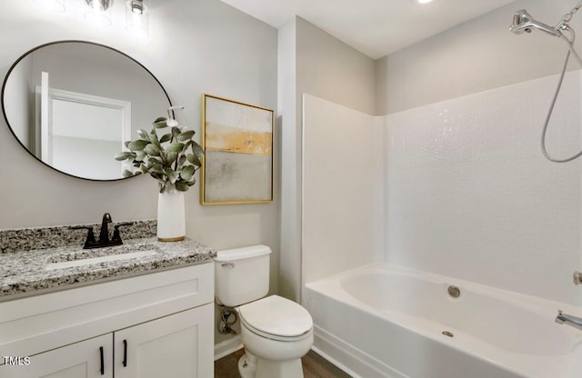 117 S Woodstone Dr, Archer Lodge, NC 27527 - bathroom with vanity and bathing tub / shower combination