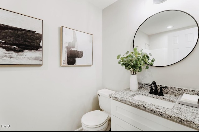 117 S Woodstone Dr, Archer Lodge, NC 27527 - bathroom with toilet and vanity