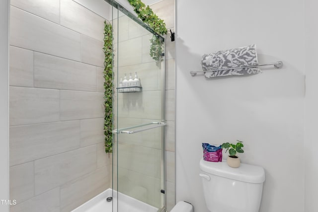 4949 Microcline Trl, Raleigh, NC 27610 - bathroom with toilet and a shower stall