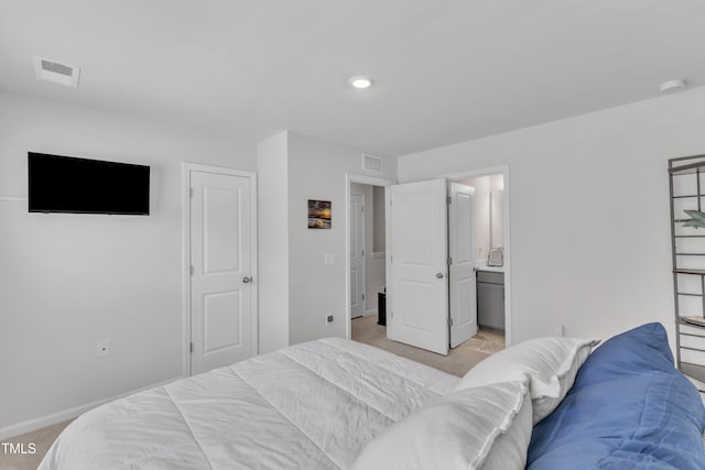 4949 Microcline Trl, Raleigh, NC 27610 - bedroom with light colored carpet and recessed lighting