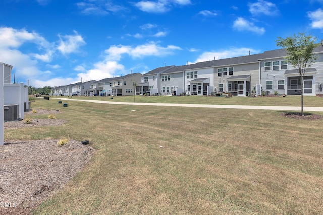 4949 Microcline Trl, Raleigh, NC 27610 - surrounding community with a residential view and a yard