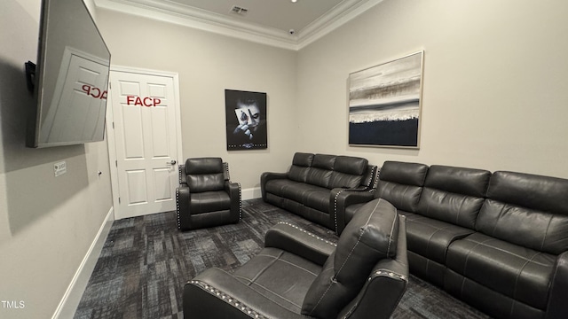 4949 Microcline Trl, Raleigh, NC 27610 - home theater with baseboards and crown molding