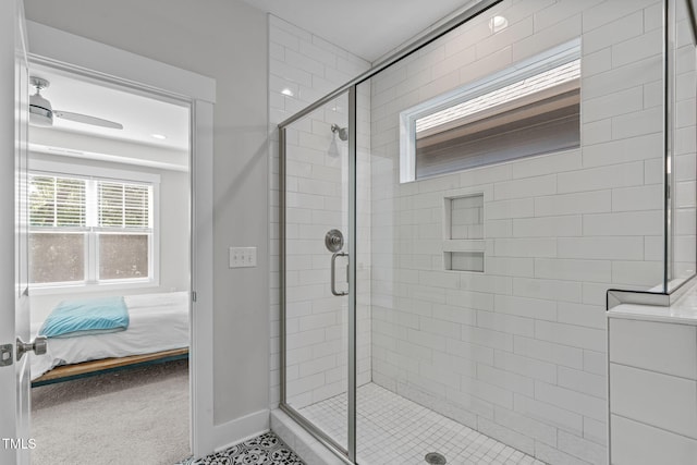 409 S Tunstall Ave, Apex, NC 27502 - ensuite bathroom featuring a shower stall