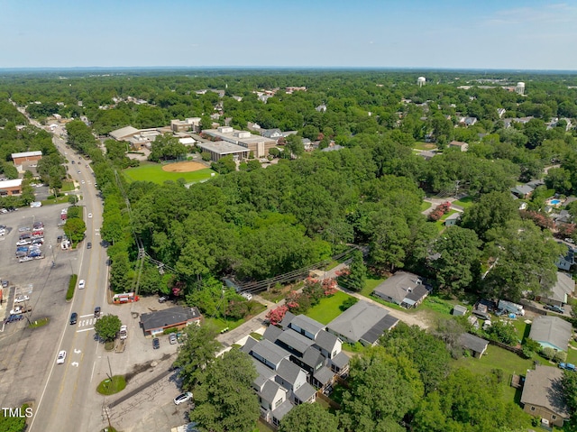 409 S Tunstall Ave, Apex, NC 27502 - aerial view of a heavily wooded area