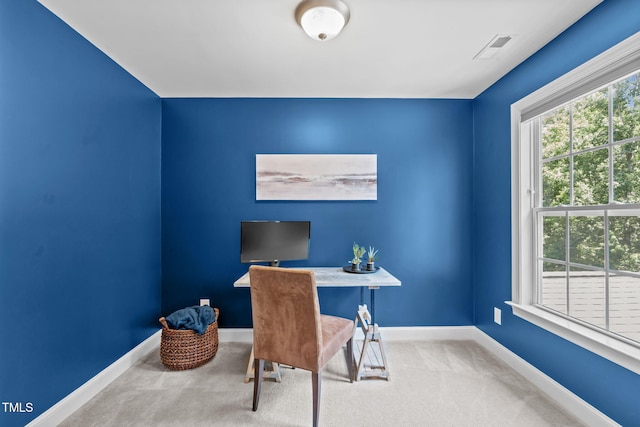 2716 Lake Waccamaw Trl, Apex, NC 27502 - carpeted office featuring baseboards