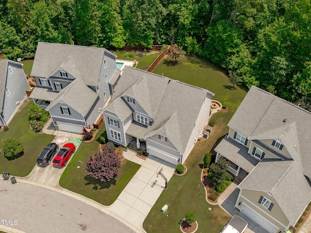 2716 Lake Waccamaw Trl, Apex, NC 27502 - aerial perspective of suburban area