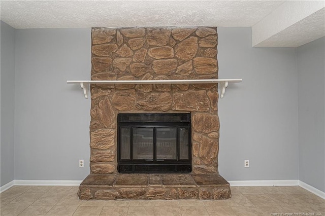 2408 Crabtree Ct, Fayetteville, NC 28304 - detailed view of a textured ceiling and a fireplace