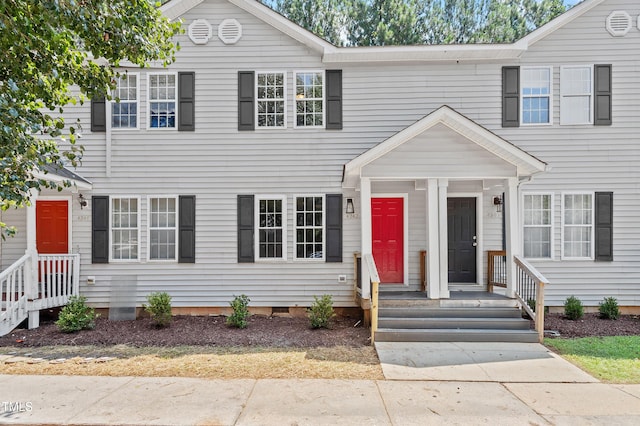 4242 Kaplan Dr, Raleigh, NC 27606 - view of front facade featuring crawl space