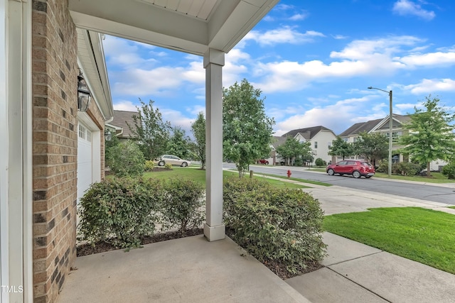 316 Vintage Holly Dr, Durham, NC 27703 - view of patio / terrace with a residential view
