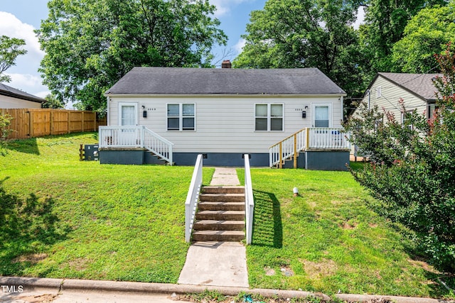 806 Eva St, Durham, NC 27701 - view of front of property featuring a chimney