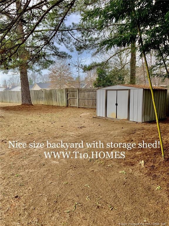 101 Horace Ct, Raeford, NC 28376 - view of yard featuring a shed