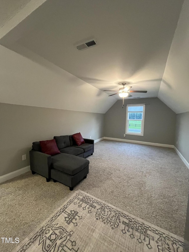 820 Christian Light Rd, Fuquay Varina, NC 27526 - bonus room with lofted ceiling, carpet floors, and a ceiling fan