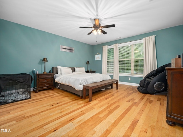 218 Inwood Forest Dr, Raleigh, NC 27603 - bedroom with wood finished floors and ceiling fan